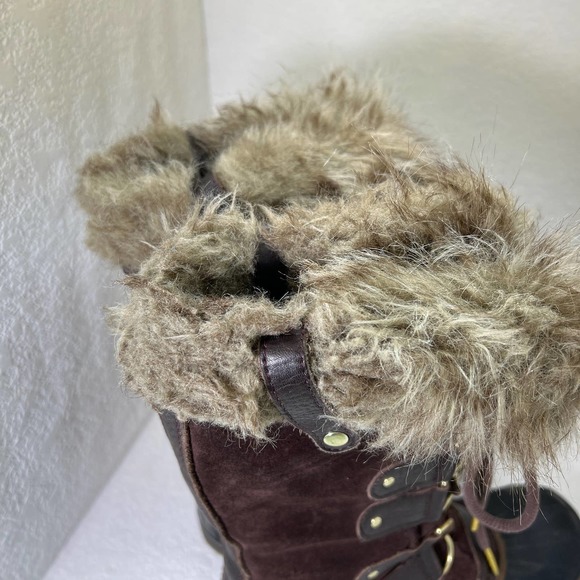 Sorel Joan of Artic suede snow boots Cattail size 8.5 - Picture 14 of 15